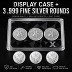 3 × 1g Silver Rounds + Display Case