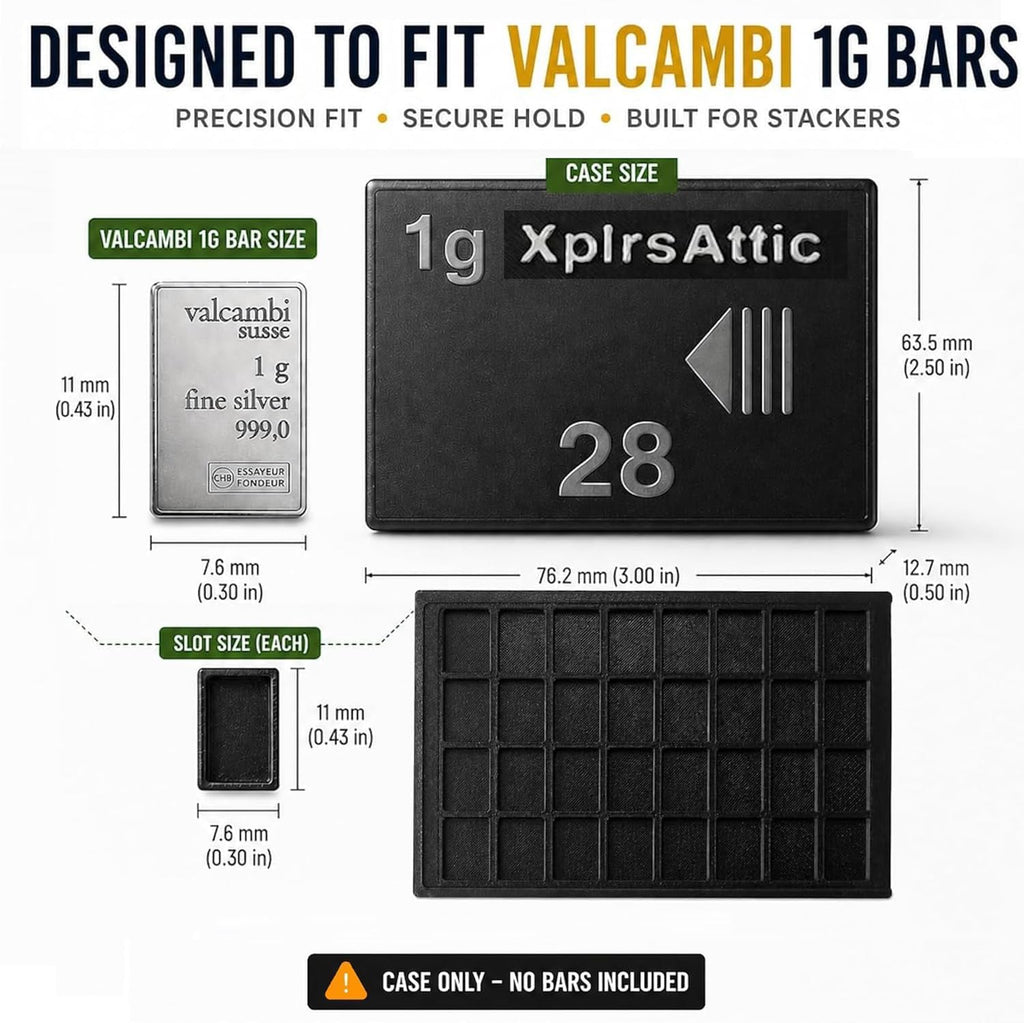 Valcambi + Geiger 1g Bar Wallet Bundle