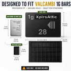 Valcambi + Geiger 1g Bar Wallet Bundle