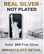 .999 Silver Statue of Liberty Necklace