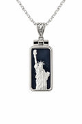 .999 Silver Statue of Liberty Necklace by XplrsAttic