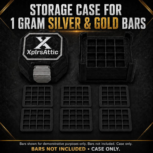1 Gram Bullion Bar Storage Case – 160 Slot – bullion bar holder detail