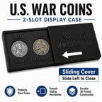 WWII Coin Display with Steel Cent & War Nickel
