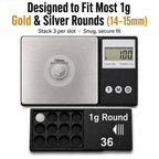15mm 1g Round Wallet + Silver Round