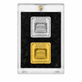 XplrsAttic Geiger Style Square Bar Display Case, Magnetic One Touch Bullion Holder for Gold & Silver Bars, Coin Showcase