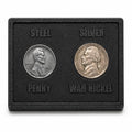 WWII Coin Display with Steel Cent & War Nickel by XplrsAttic