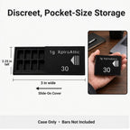 Scottsdale-Style 1g Bar Case – Holds 30
