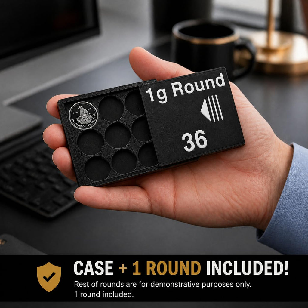 15mm 1g Round Wallet + Silver Round