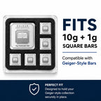 Geiger-Style 10g + 1g Bar Display Case