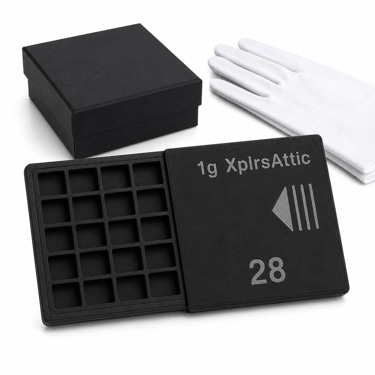 Valcambi-Style 1g Bar Wallet + Gloves