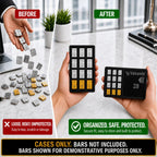 Valcambi-Style 1g Wallet + Display Case Bundle