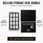 Valcambi-Style 1g Wallet + Display Case Bundle