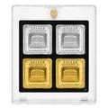 XplrsAttic Geiger Style Square Bar Display Case, Magnetic One Touch Bullion Holder for Gold & Silver Bars, Coin Showcase