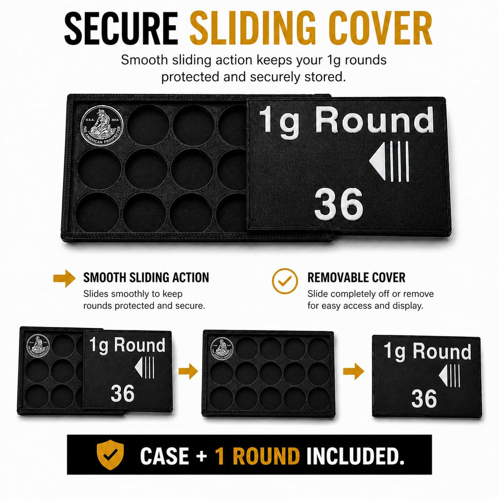 15mm 1g Round Wallet + Silver Round