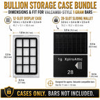 Valcambi-Style 1g Wallet + Display Case Bundle