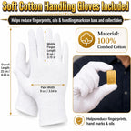 12-Slot 1g Bar Display Case + Bar & Gloves