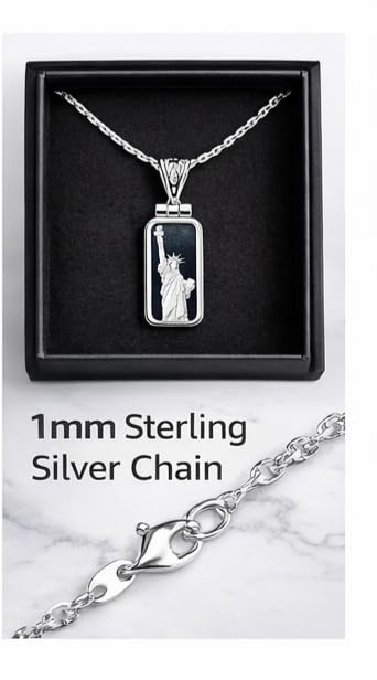 .999 Silver Statue of Liberty Necklace