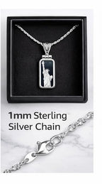 .999 Silver Statue of Liberty Necklace