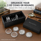 1 oz Coin Capsule Storage Box – 12 Capsules