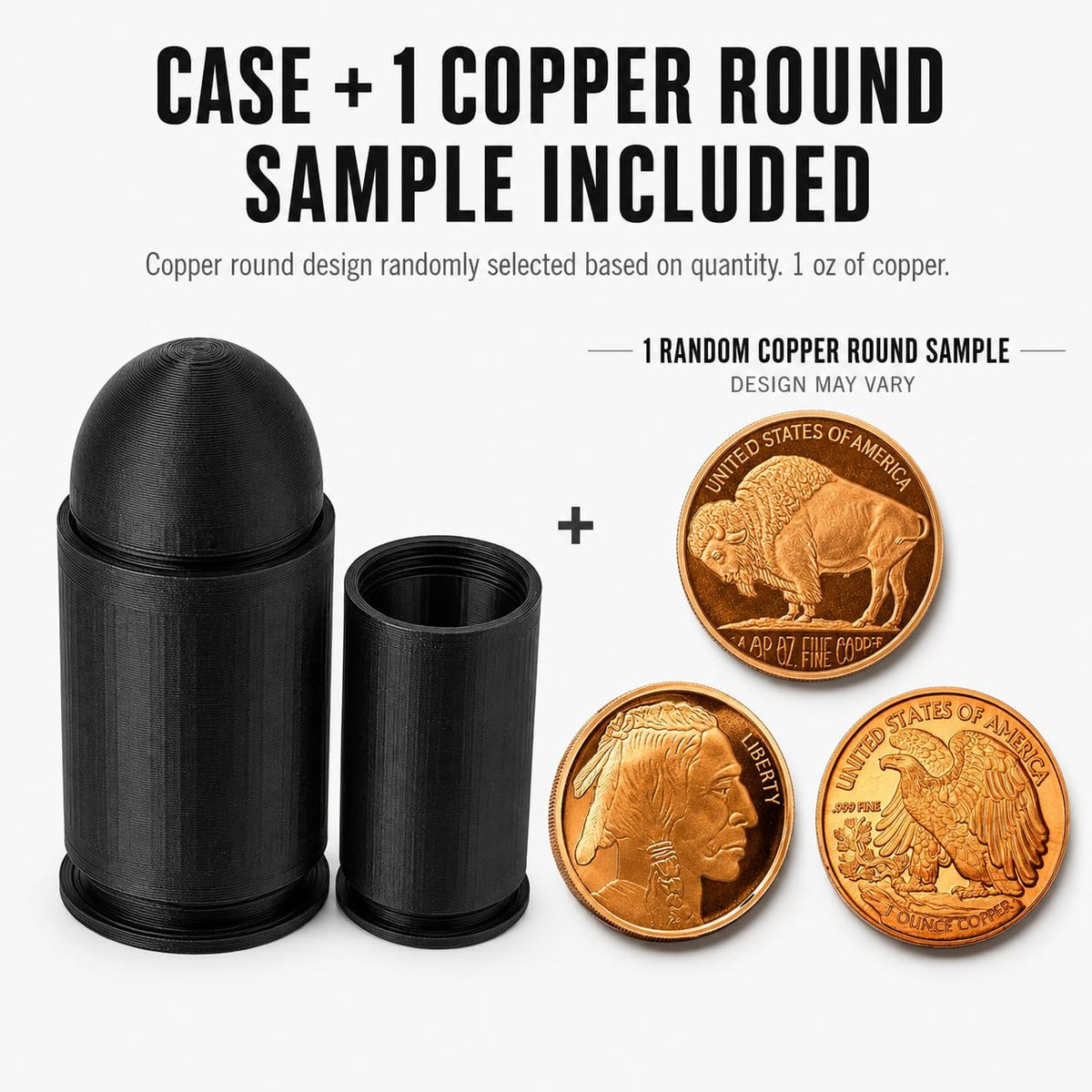 1 oz Round Storage Tube + Copper Round