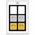 XplrsAttic Geiger Style Square Bar Display Case, Magnetic One Touch Bullion Holder for Gold & Silver Bars, Coin Showcase