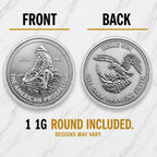 15mm 1g Round Wallet + Silver Round
