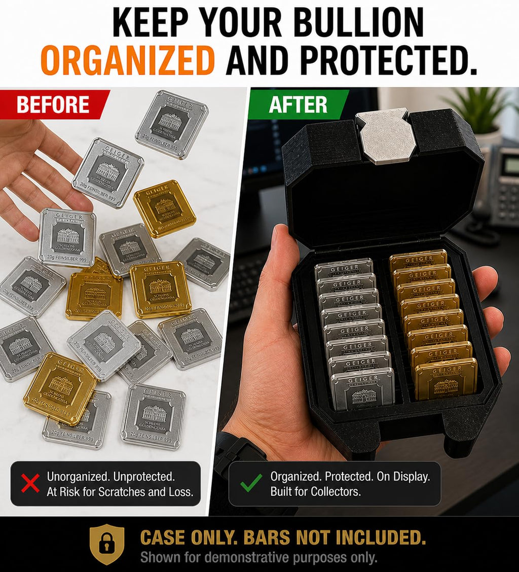 Geiger-Style 20g Bar Storage Case – 24 Slot
