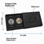 WWII Coin Display with Steel Cent & War Nickel